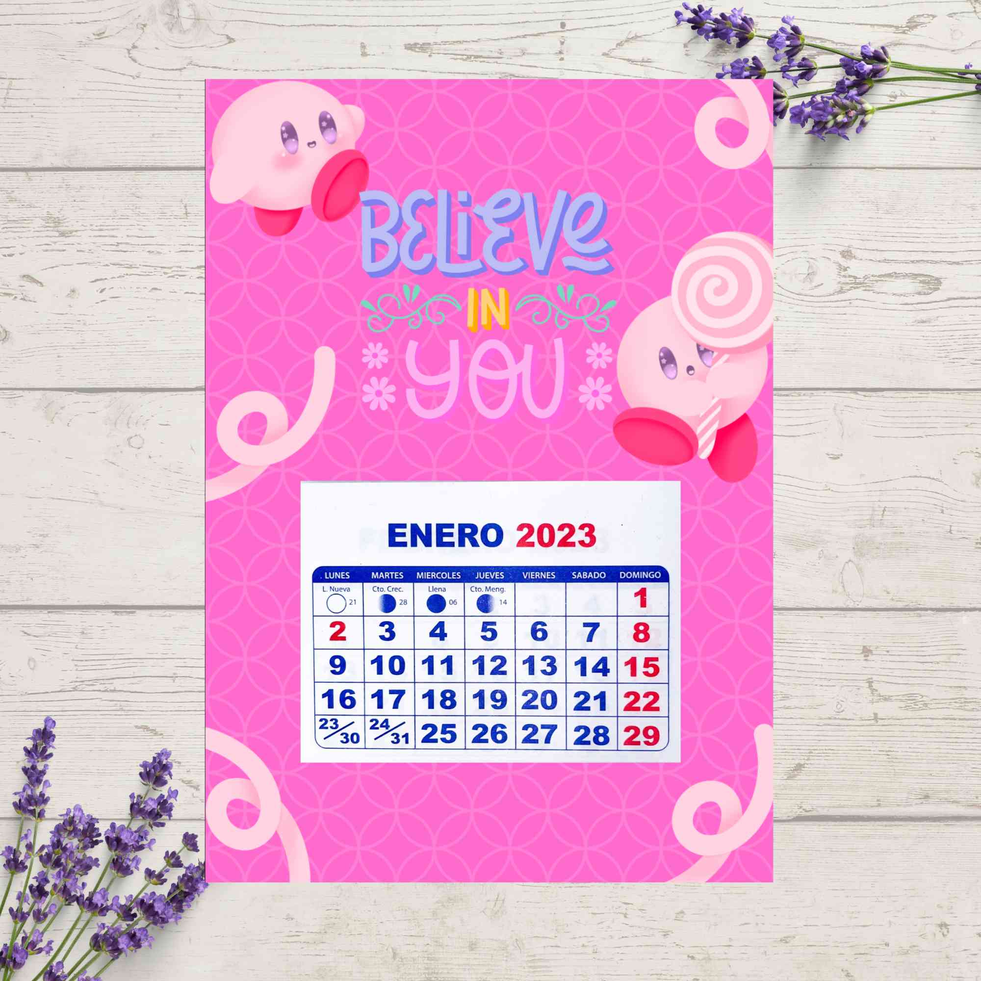 Calendario Believe In You
