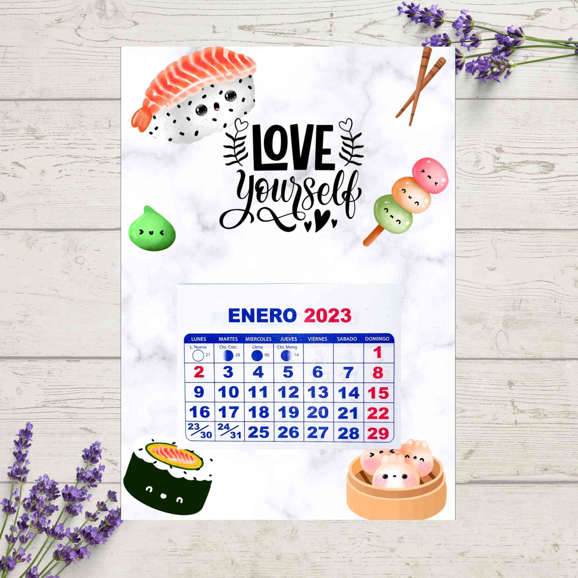 Calendario Love Yourself